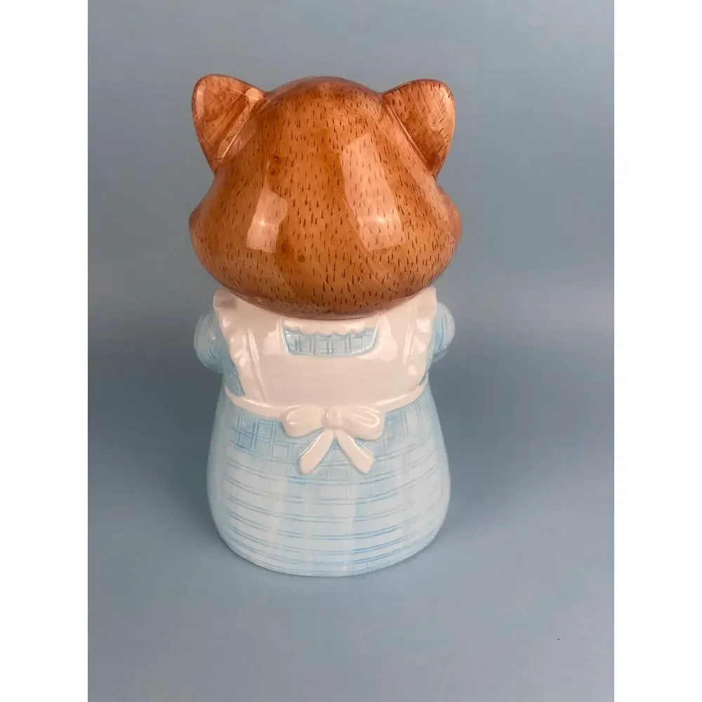 Mother Mama Cat with Kitten Cookie Jar Kitschy Anthropomorphic